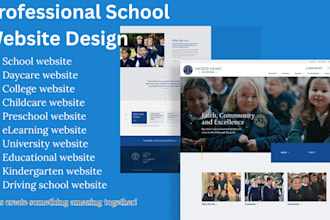 build educational websites with lms, school, college and university website