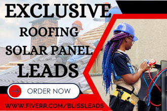 generate roofing solar panel solar energy solar installation hvac roofing leads