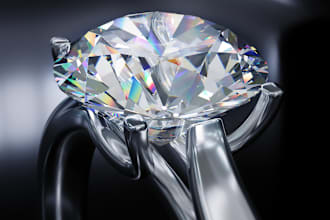 sketch design and render 3d cad jewel, 3d ring for wedding, anniversary, earring