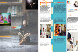 design flyer bifold trifold brochure for you