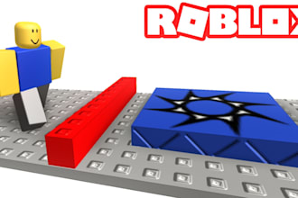 create full roblox game, roblox script, obby,roblox model, map design, hood, vfx