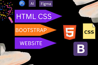 develop a responsive bootstrap or css website for you