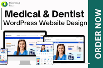 design professional clinic, healthcare, dental, doctor, and hospital website