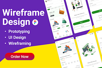 do wireframe design, figma prototyping, and UI mockup