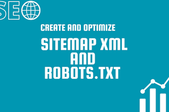 create optimize XML sitemap and robot txt for website SEO