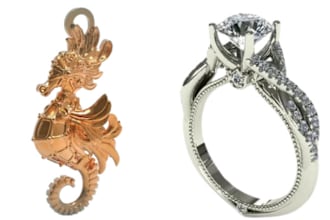 3d jewelry 3d model jewelry modeling cad modeling gemvision matrix 3d rendering