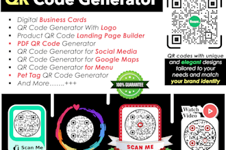 generate professional qr code design with your link or logo