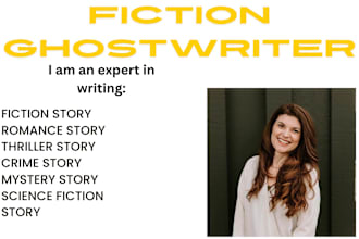 be your fantasy, science fiction ghostwriter