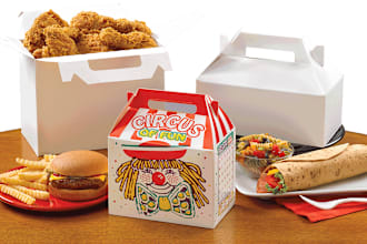 design modern 3d food box, food packaging, cup paper, food box, 3d mockup