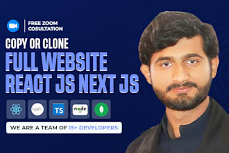 clone redesign migrate convert any website into react js next js