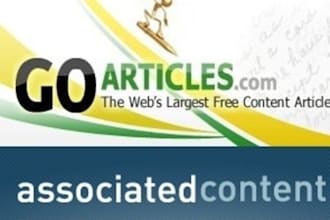 write High Quality SEO Article and Submit into Go Articles And Sooper Articles