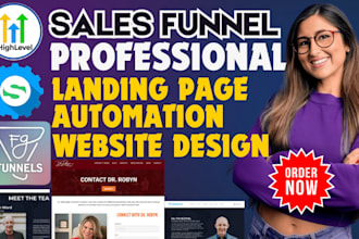 build gohighlevel website ghl funnel fgfunnel squeeze page course design