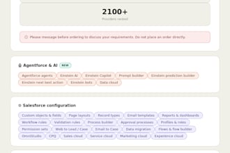 help with any kind of salesforce implementations