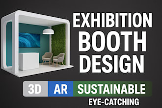 design exhibition booth,trade show display,backdrop,3d ar preview