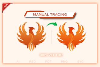 vectorize, redraw, trace, recreate your logo or image