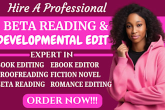 beta read, developmental edit your romance, sci fi, memoir, poetry,fiction novel