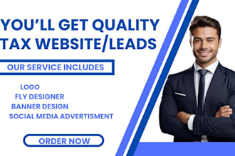 income tax leads, tax preparation website, income tax website