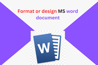 design and format ms word document