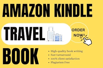 write amazon kindle travel book ghostwriting ebook writer ghostwriter