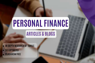 write engaging finance articles and personal finance blogs