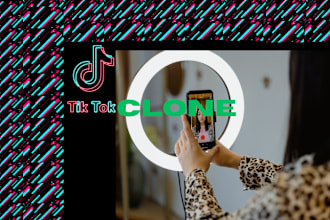 build social chat app, media app, live streaming,tiktok clone tinder dating app
