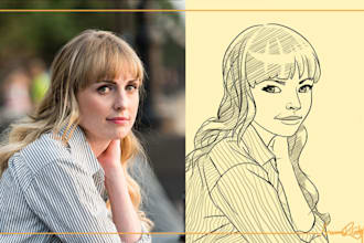 make your cartoon sketch in hours