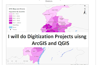 do digitization projects using arcgis and qgis