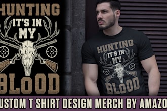 create custom graphic vintage tshirt merch by amazon and etsy