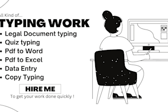 covert pdf to word, legal document typing etc