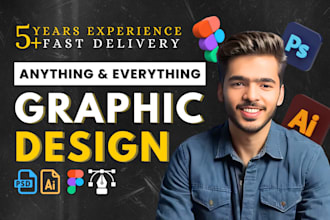 be your graphic artist and designer for adobe illustrator photoshop work