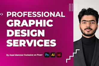 be your graphic artist and designer for adobe illustrator photoshop work