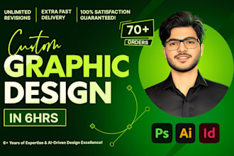 be your graphic artist and designer for adobe illustrator photoshop work