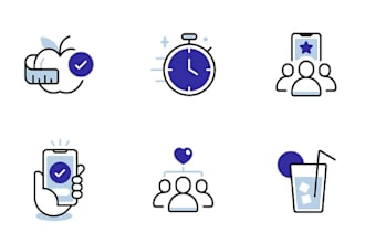 design creative icons for you