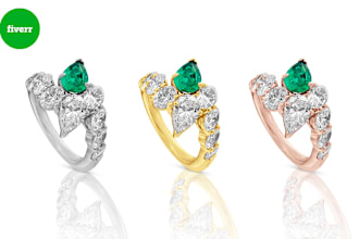professionally jewelry retouching  in adobe photoshop