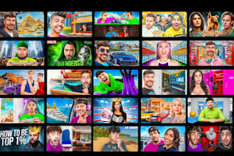 design eye catching youtube thumbnail that attract viewers