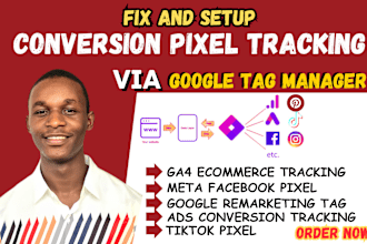setup shopify meta fb tiktok pixel gtm ga4 google conversion ads api tracking