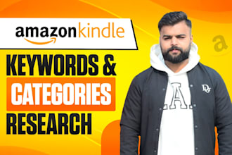 do amazon KDP keywords and categories research for your amazon books
