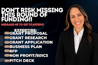 do your grant writing, grant research, grant proposal and rfp