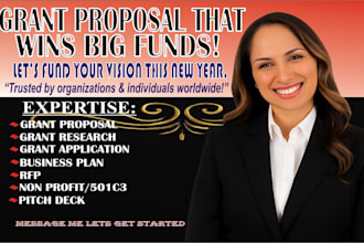 do grant writing, grant research, grant proposal and rfp