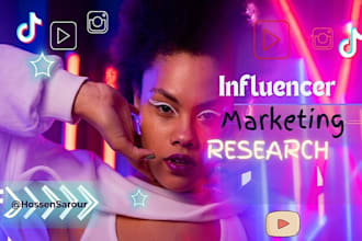 find the best youtube, tiktok and instagram influencer research email list