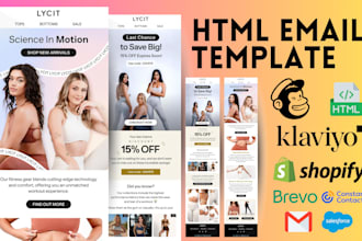 design responsive HTML email template newsletter