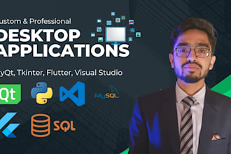 build windows desktop applications for you with python or flutter