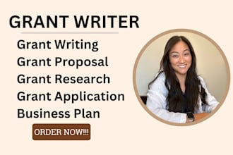 do your grant research, grant writing and grant proposal