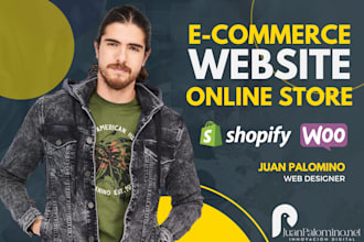 create ecommerce website using woocommerce or shopify online store