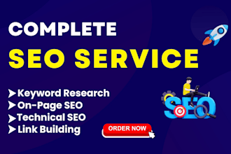 do complete monthly SEO service for google top ranking