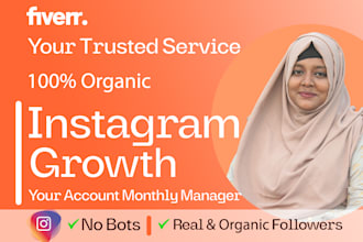 do instagram marketing, manage, grow and promote your page