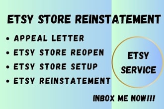 do etsy reinstatement for etsy shop, etsy appeal letter, etsy reopen