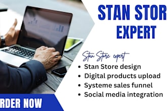 stan store expert digital product set up payhip do redbubble teepublic teespring
