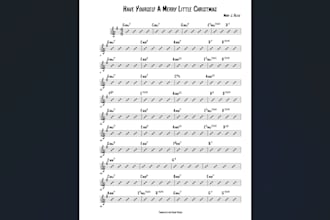 make a chord chart or sheet music