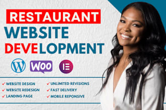 restaurant website, restaurant landing page using wordpress